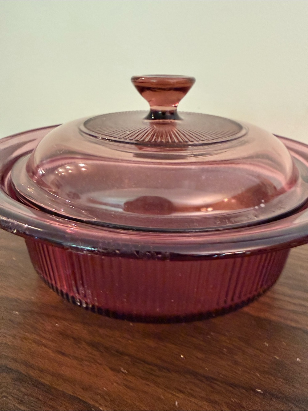 Corningware Plum Glass Casserole with Lid